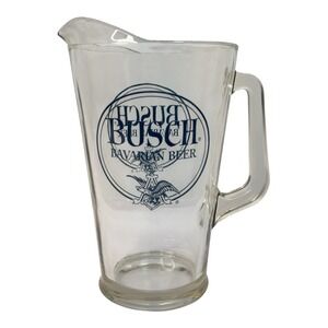 Vintage Busch Bavarian Beer Large Pitcher